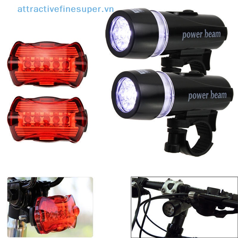 Đèn Pha LED AFS Chống Nước An Toàn Phía Trước + Sau Cho Xe Đạp