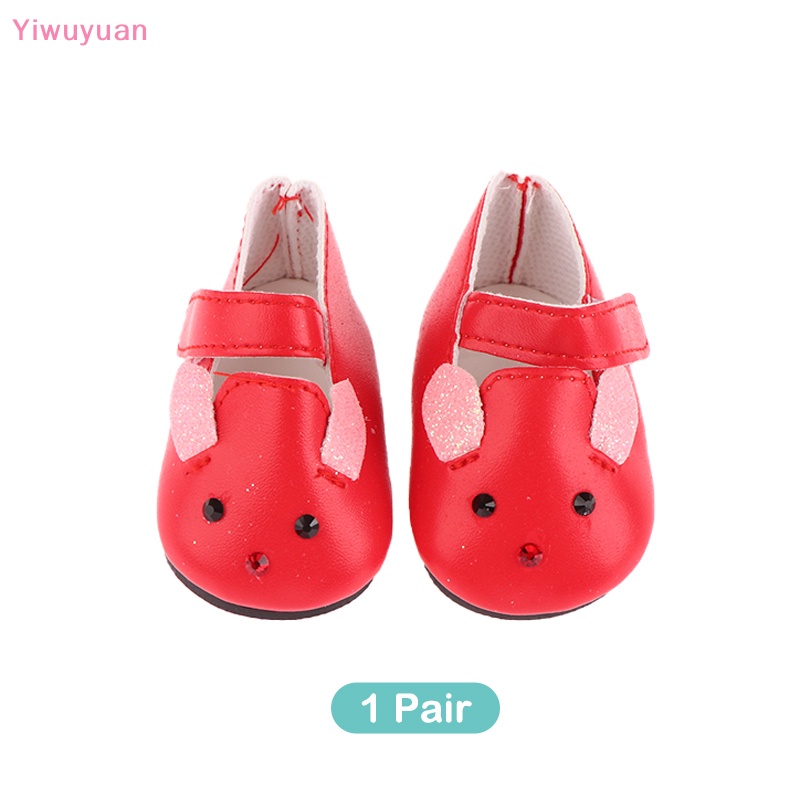 1 Đôi Giày Đế Bằng 18inch Xinh Xắn Cho Búp Bê Mới