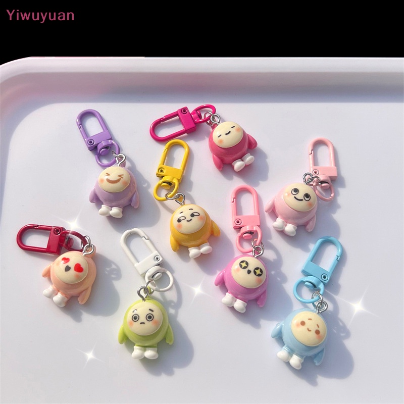 < Yiwuyuan > Móc Khóa Hình Búp Bê Hoạt Hình Đáng Yêu Có Thể Thay Đổi Màu Sắc Cho Ba Lô Đi Học