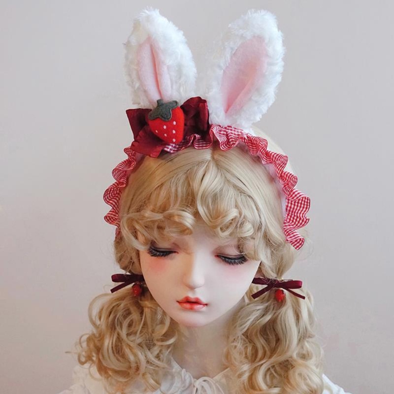 Youyo Băng Đô Trang Trí Nơ Tai Thỏ Dùng Chụp Ảnh Lễ Hội Cho Bé Gái