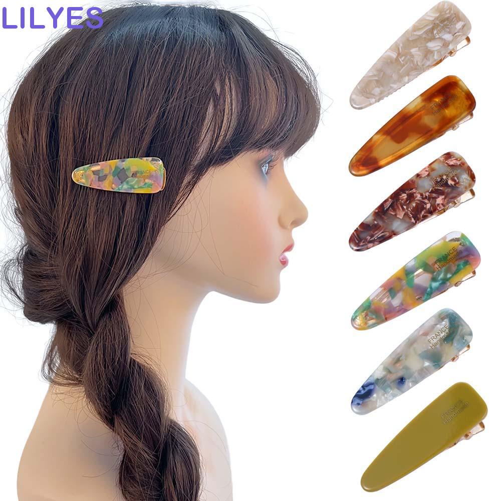 LILYES Kẹp Tóc Mỏ Vịt Acetate Ngọt Ngào Cho Nữ