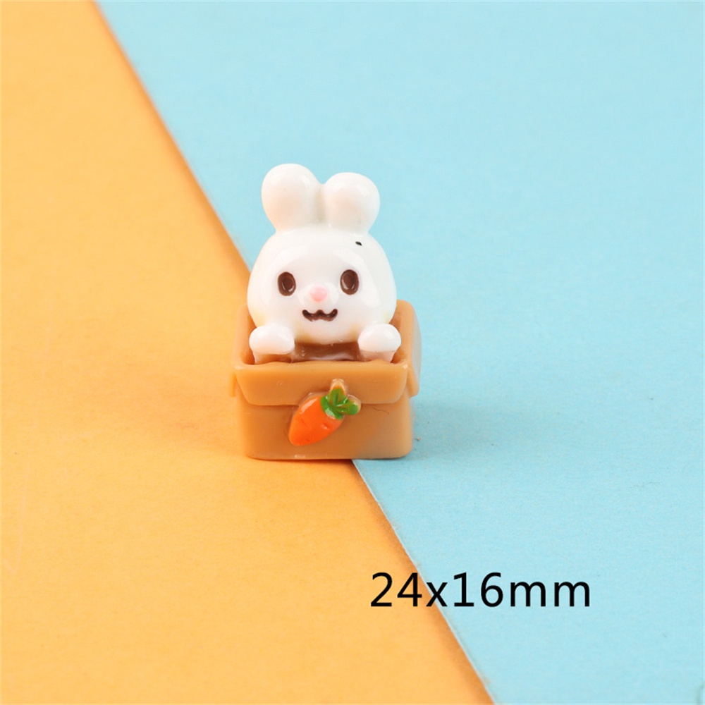 Phụ Kiện Trang Trí Điện Thoại Hình Thỏ 3D Bằng Nhựa Resin DIY