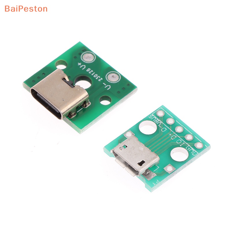 Set 10 Giắc Cắm Micro USB Type-C PH2.0 Cố Định Vít Cố Định