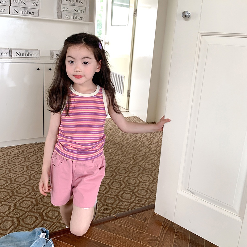 Áo Sát Nách Kẻ Sọc Đa Năng Phong Cách Hàn Quốc 2023