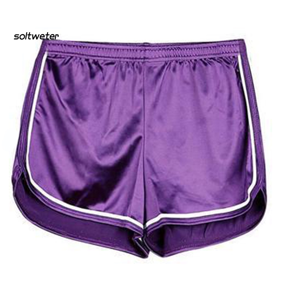 Quần Sooc Lưng Cao Co Giãn Họa Tiết Kẻ Sọc Thời Trang Mùa Hè Quyến Rũ Cho Nữ