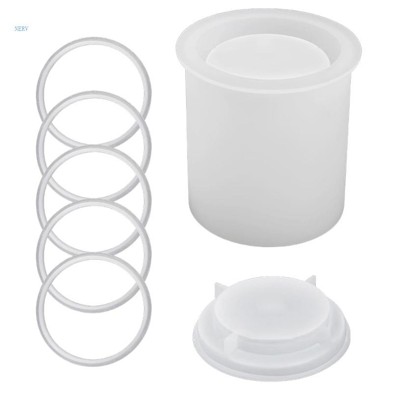 Khuôn Silicon Làm Giá Đỡ Bút / Nến / Đất Sét DIY