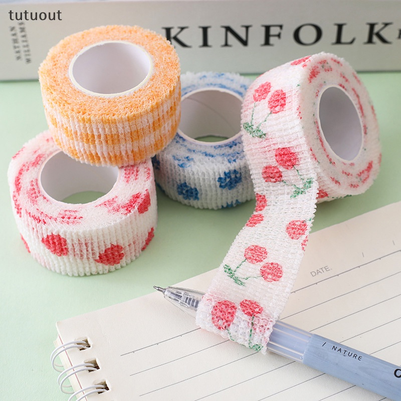 Set 5 Băng Đeo Ngón Tay Tự Dính Bằng Vải Không Dệt Co Giãn In Hình Xăm Thể Thao Dành Cho Thú Cưng