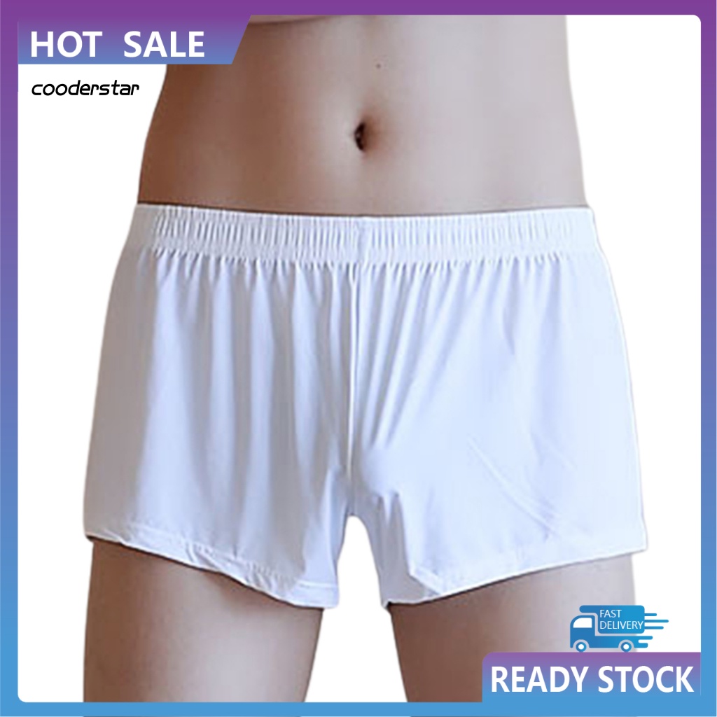 Quần Lót Boxer Dáng Rộng Bằng Lụa Mát Thoải Mái Cho Nam