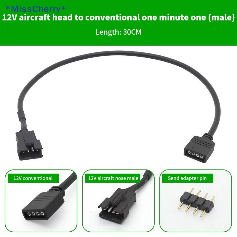 Cáp Chuyển Đổi Đèn LED 12V 4Pin 5V 3Pin RGB Chất Lượng Cao Mới