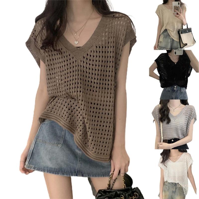 Áo Tank Top Cổ Chữ V Màu Sắc Thời Trang Mùa Hè Quyến Rũ Cho Nữ