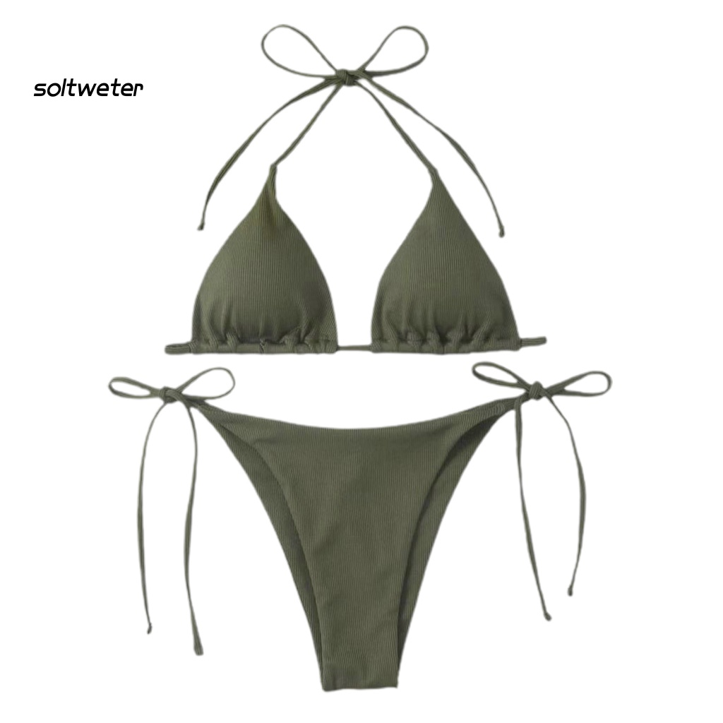 Bộ Bikini 2 Mảnh Hở Lưng Có Mút Đệm Quyến Rũ Cho Nữ