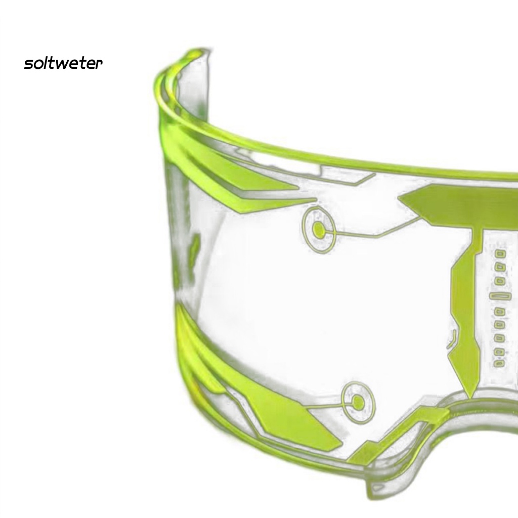 Mắt Kính Có Đèn LED Nhiều Màu Trong Suốt Độc Đáo