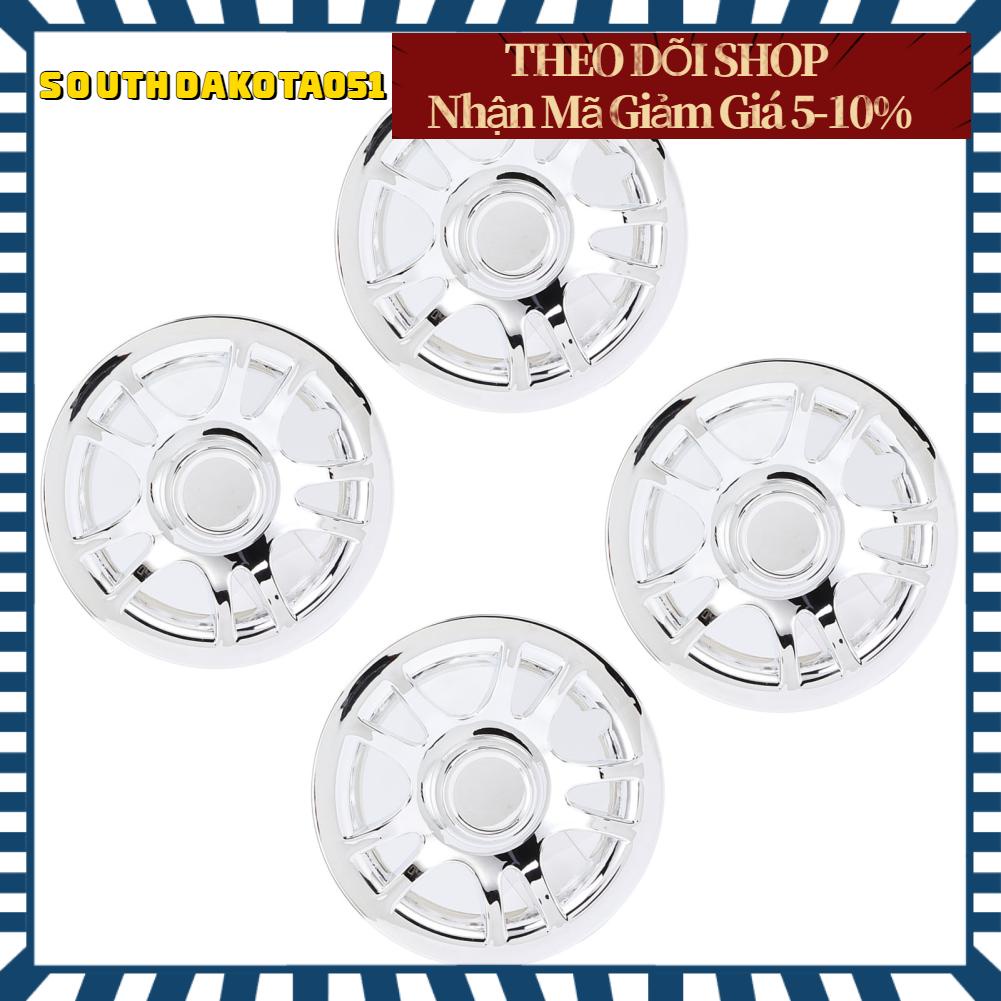 Southdakota051 4 Xe Golf 8 Inch Trung Tâm Mũ Lưỡi Trai Mạ Chrome Bọc Vành Bảo Vệ Cho E-Z‑GO