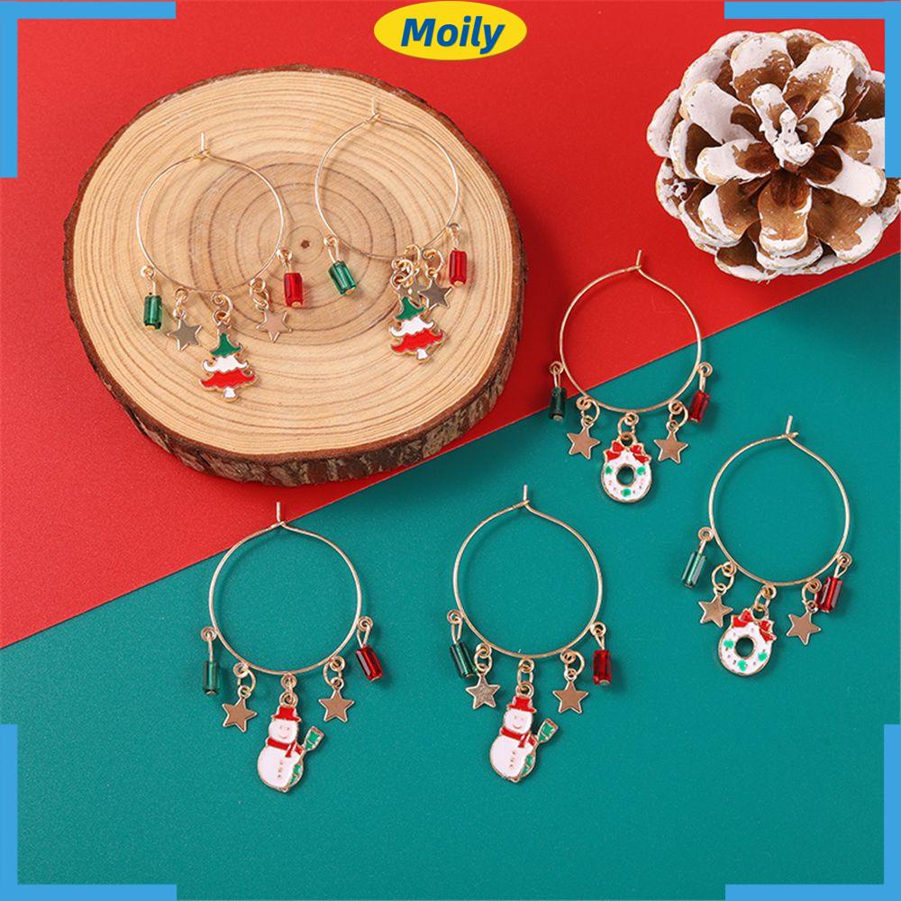 MOILYVN Bông Tai Hình Cây Thông Giáng Sinh Đáng Yêu Cho Nữ