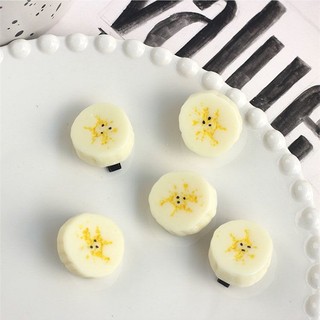 Kẹp Tóc Chuối Hàn Quốc Dễ Thương Và Vui Nhộn Mô Phỏng Trái Cây Chuối Lát Kẹp Tóc