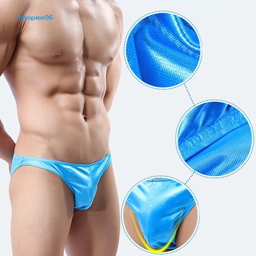 Quần Lót Tam Giác Màu Sắc Tươi Sáng Thoáng Khí Gợi Cảm Cho Nam