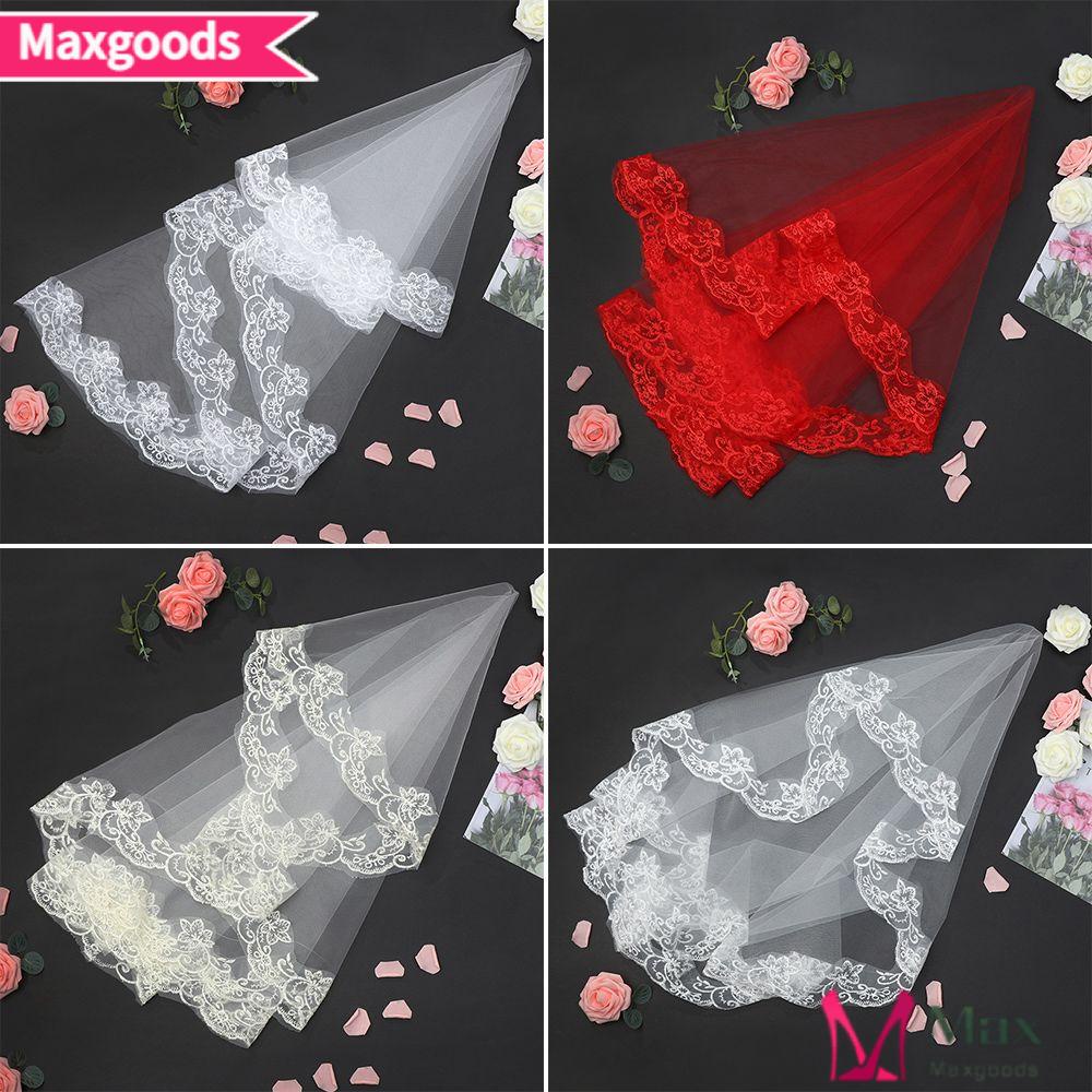 MAXG Mạng Che Mặt Cô Dâu Phối Ren Sang Trọng