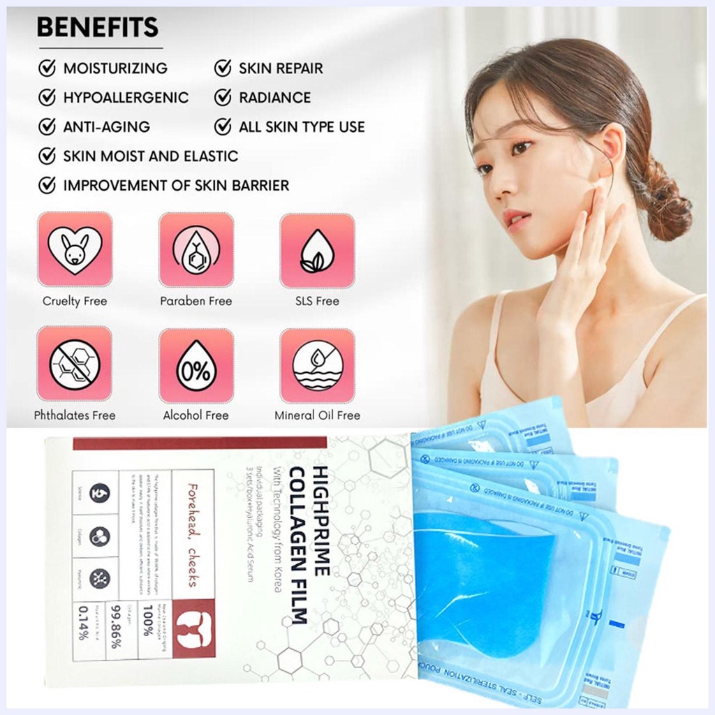 Highprime Collagen Film Melting Skin Care Hòa tan Collagen Film Bổ sung Collagen Film để nâng Collagens thủy phân