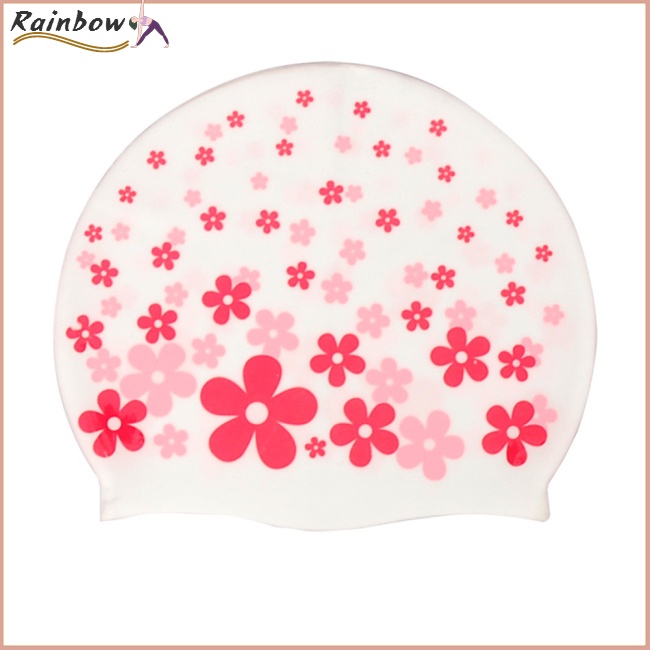 Mũ Bơi Silicon Chống Thấm Nước In Họa Tiết Hoạt Hình Cá Dễ Thương Cho Bé