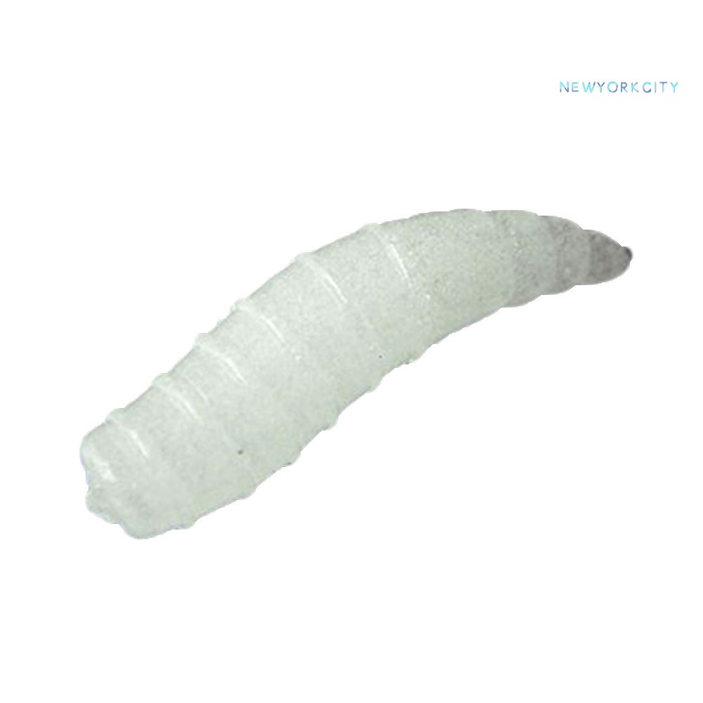 50 Mồi Giun Giả Câu Cá Mềm Phát Sáng Trong Đêm 1.6cm