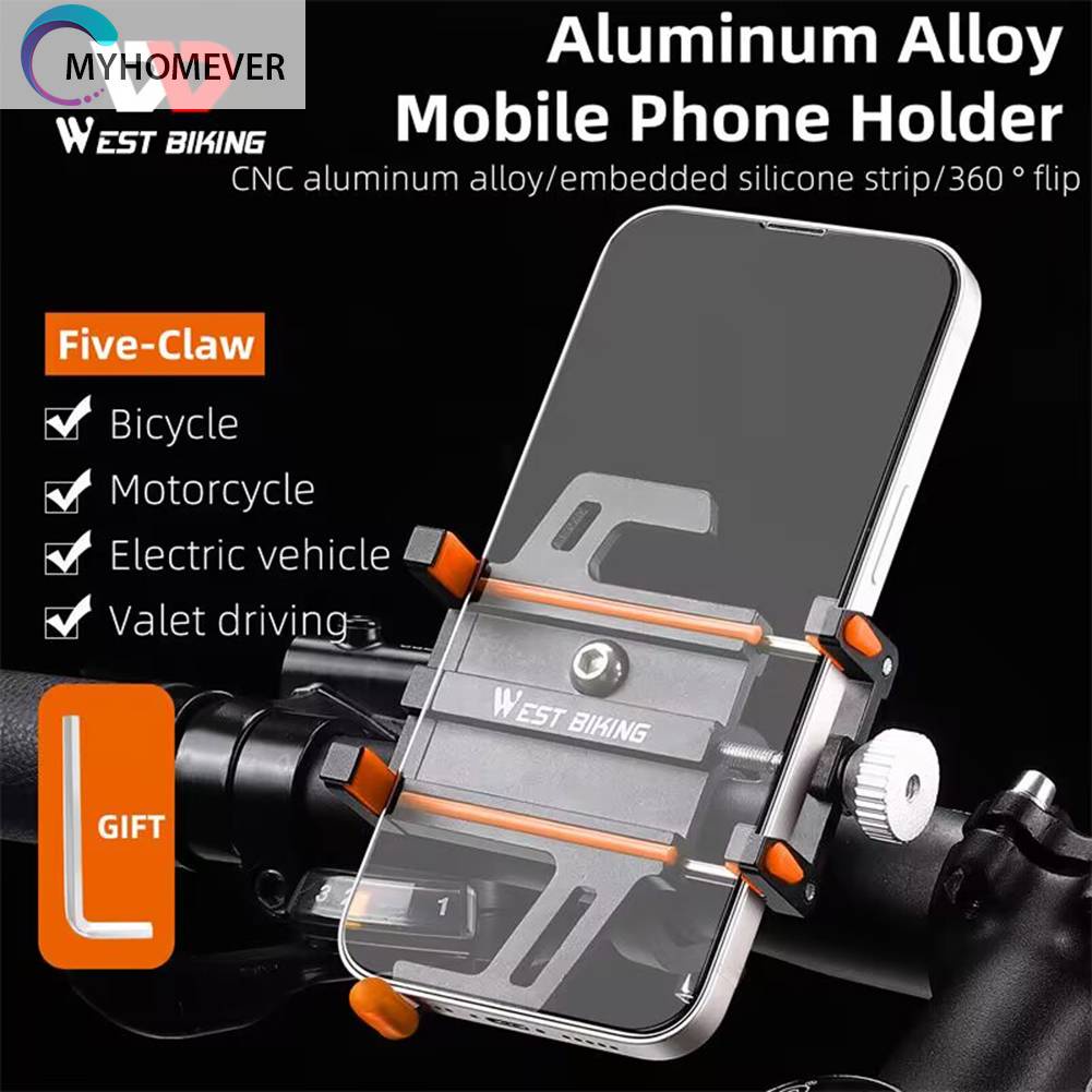 Giá Đỡ Điện Thoại Di Động Năm Chân GPS Gắn Xe Đạp Cho Tất Cả Các Dòng Điện Thoại