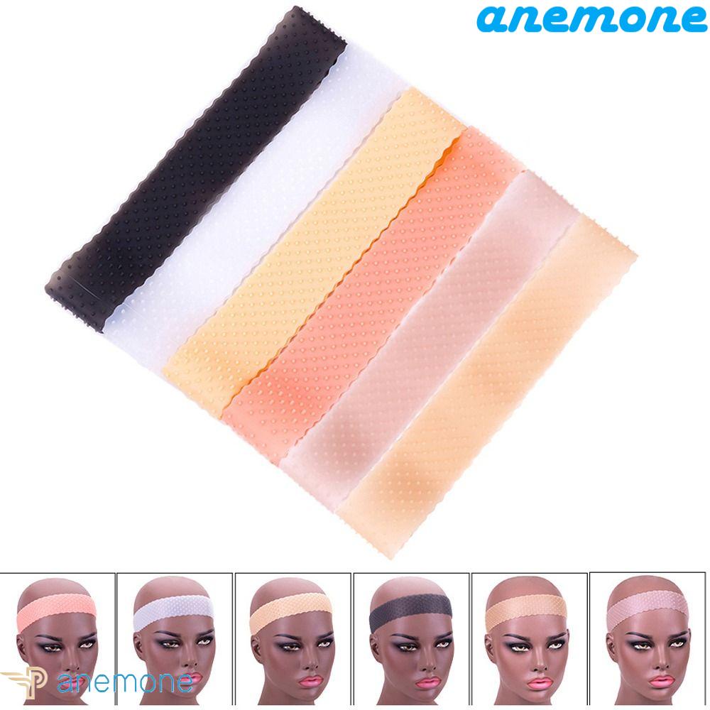 ANEMONE Tóc Giả Bằng Cao Su Silicon Mềm Tự Nhiên Màu Trắng / Đen / Nâu Dùng Tạo Kiểu Cho Nam