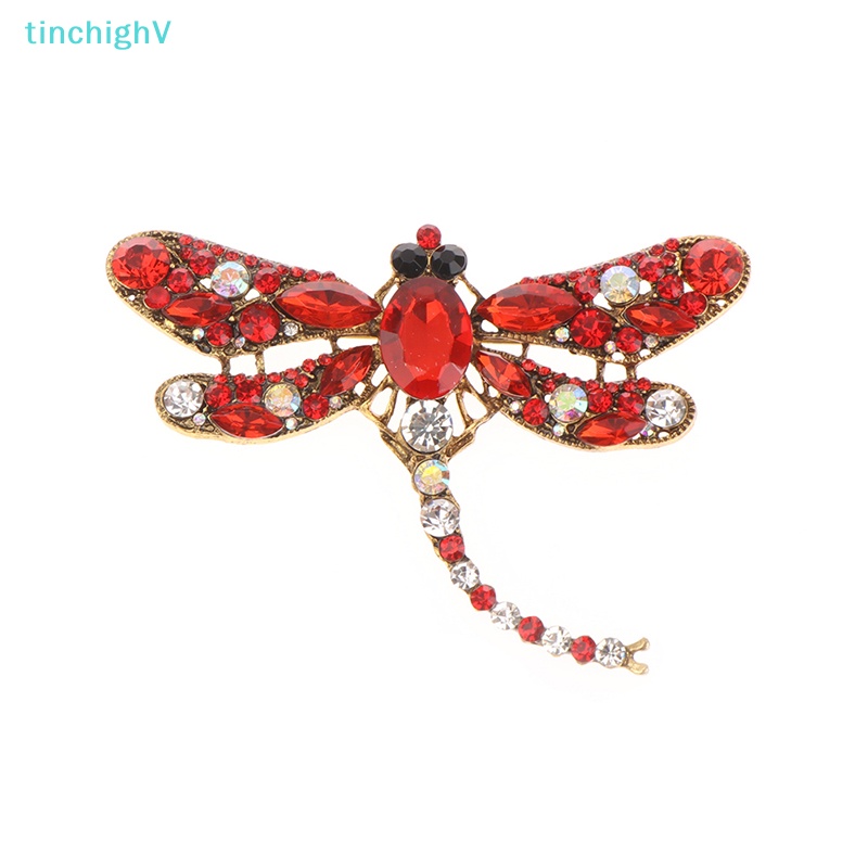 [TinchighV] Cài Áo Hình Chuồn Chuồn Đính Pha Lê 1 Cái