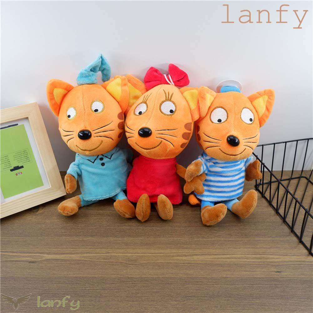 LANFY Mèo Nhồi Bông Cotton Mềm Mại Xinh Xắn