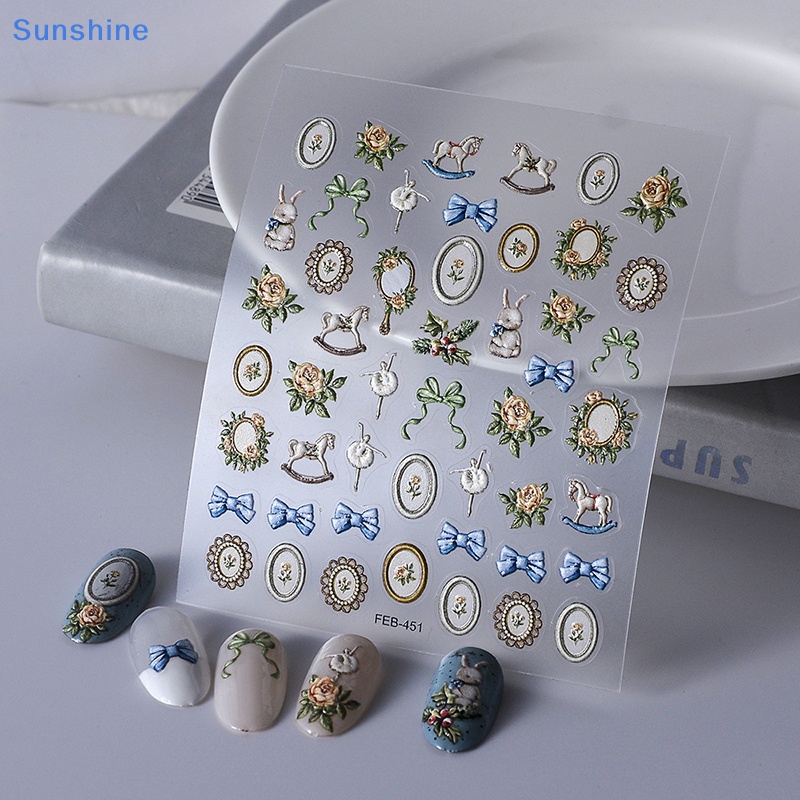 Miếng Dán Trang Trí Móng Tay Ba Chiều Diy