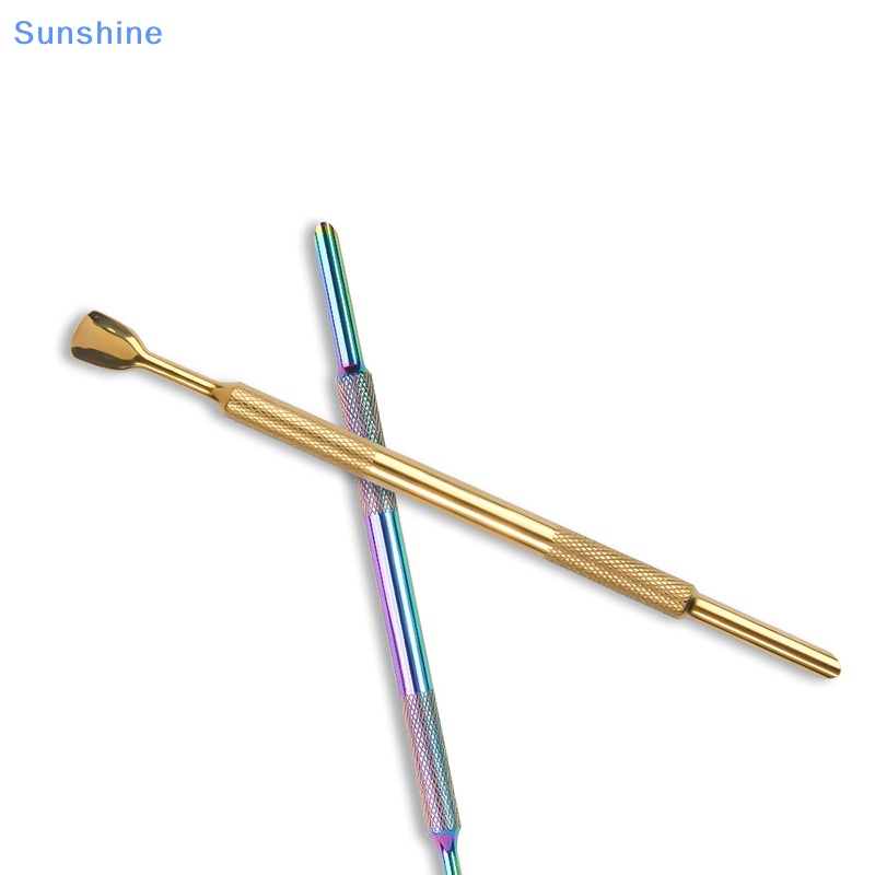 1 Cây Đẩy Biểu Bì Hai Đầu Bằng Thép Không Gỉ Dùng Trang Trí Móng Tay Chống Trượt