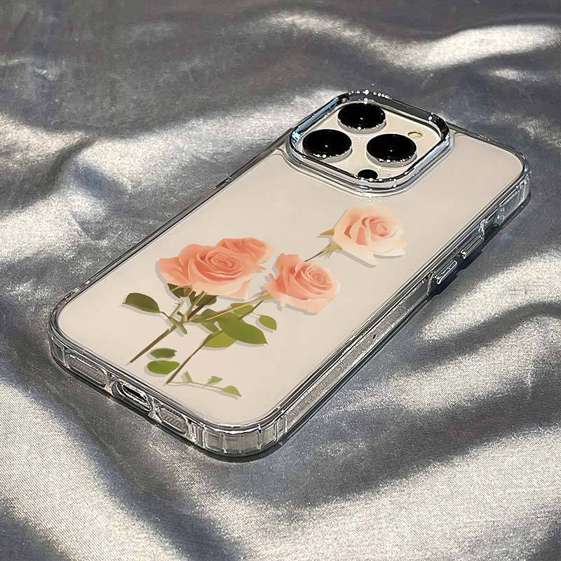 Elegant Rose 14promax Apple 13 Phone Case Iphone12 Soft 11 Simple Ins Style 7/8plus Drop-Resistant Nlog