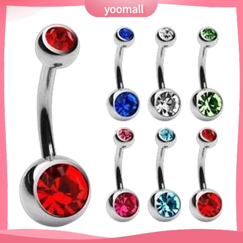 [YM] Set 10 Khuyên Rốn Đính Đá Nhiều Màu Sắc