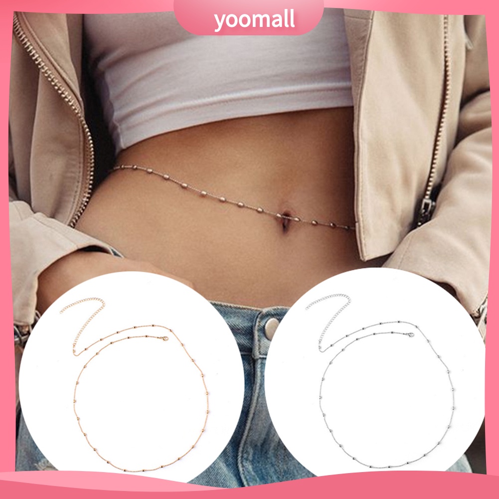 [YM] Vòng cổ Đeo Hông Đính Hạt Đơn Giản Cho Nữ Mặc Bikini