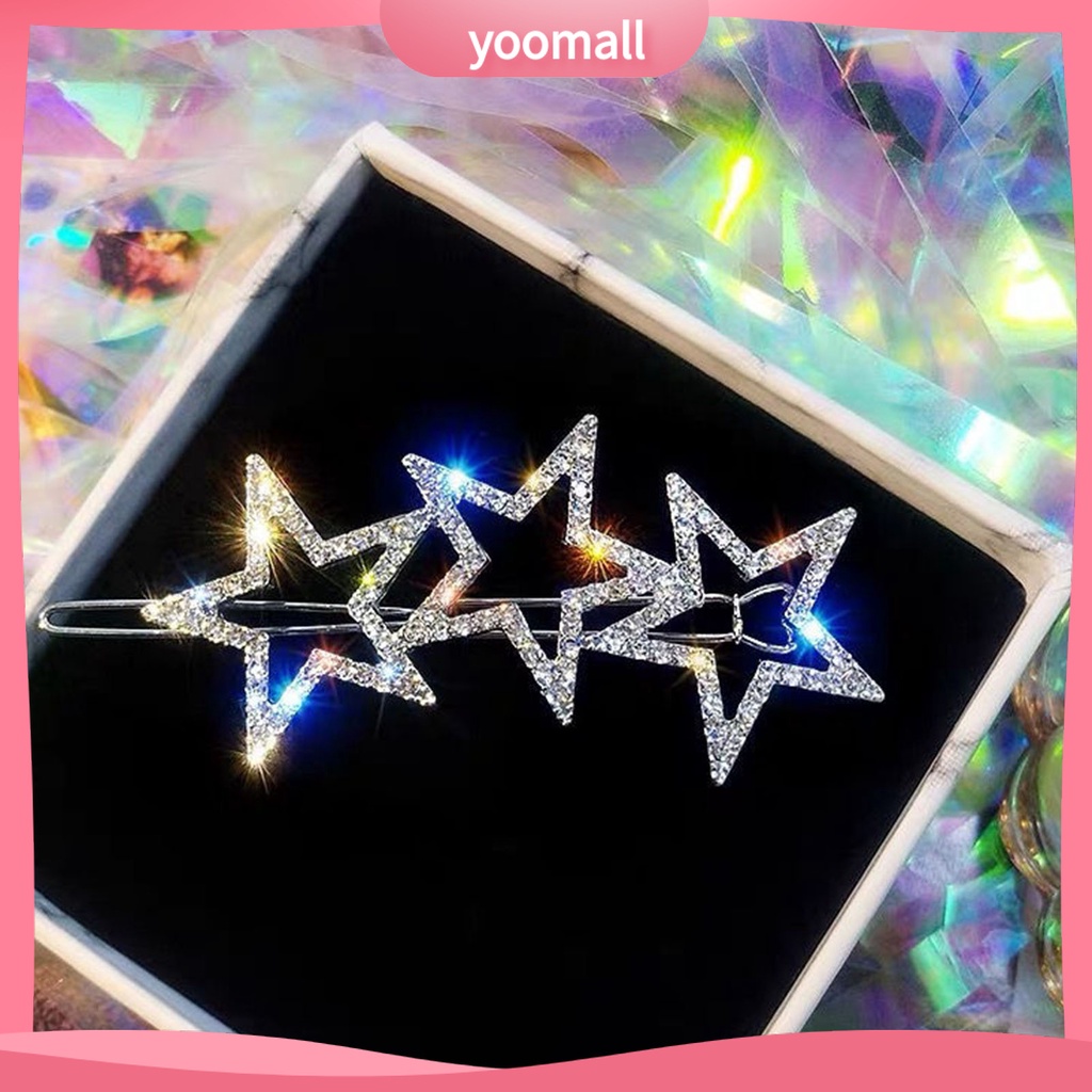 Kẹp Tóc Đính Đá Lấp Lánh Ngọt Ngào Sáng Tạo