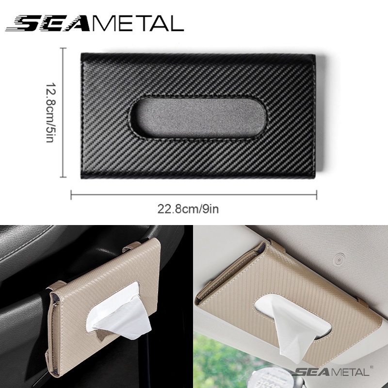 Giá Đỡ Khăn Giấy Bằng Sợi Carbon Gắn Tấm Che Nắng Xe Hơi Tiện Dụng