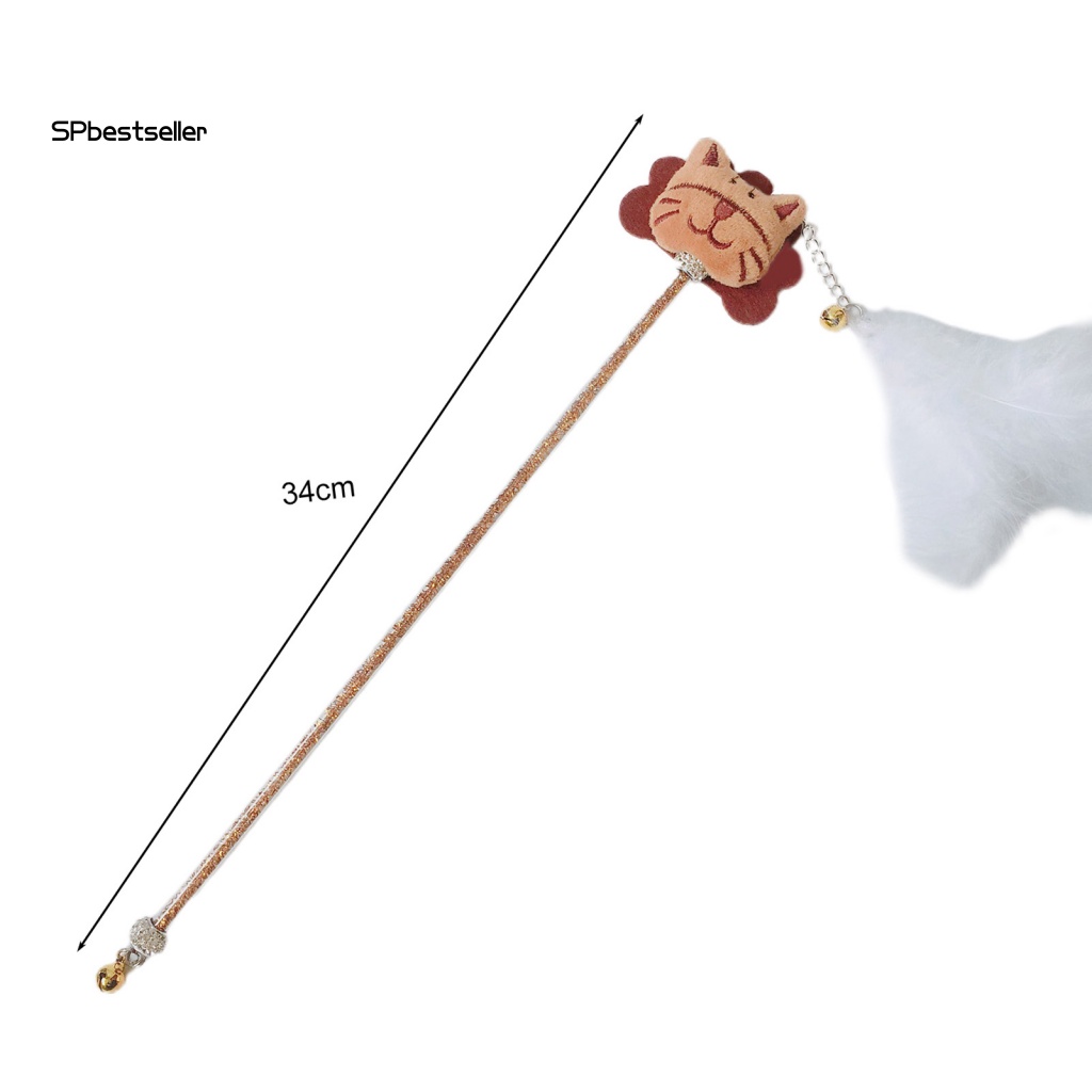 Gậy Trêu Mèo Đính Lông Vũ Nhiều Màu Sắc Vui Nhộn