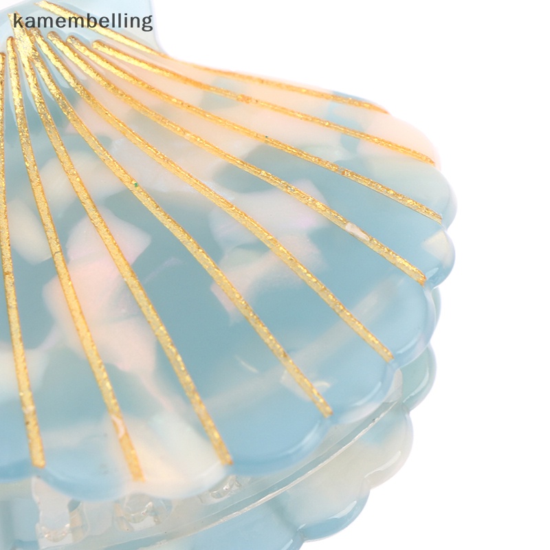 Kẹp Tóc Hình Vỏ Sò Bằng Nhựa Acrylic 1 Cái Cho Nữ