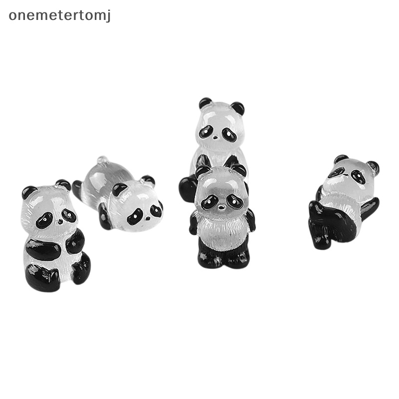 Set 2 Móc Khóa Hình Gấu Trúc 3D Phát Sáng Dễ Thương