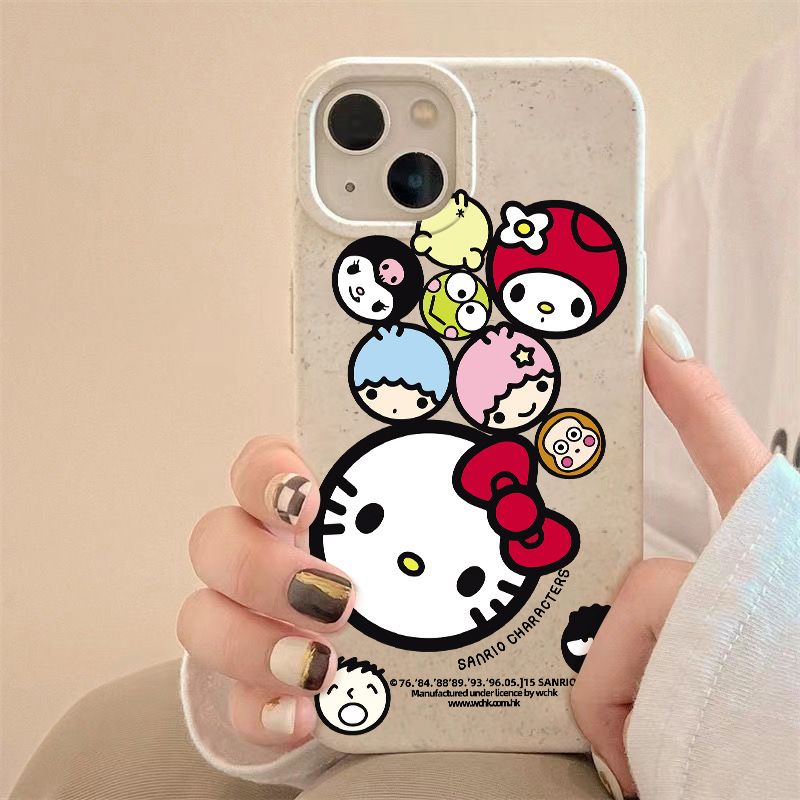Ốp Điện Thoại Dẻo Họa Tiết Hoạt Hình Sanrio Dễ Thương Chống Sốc Cho iPhone1211 14pro7 max8plus 13 M6YP