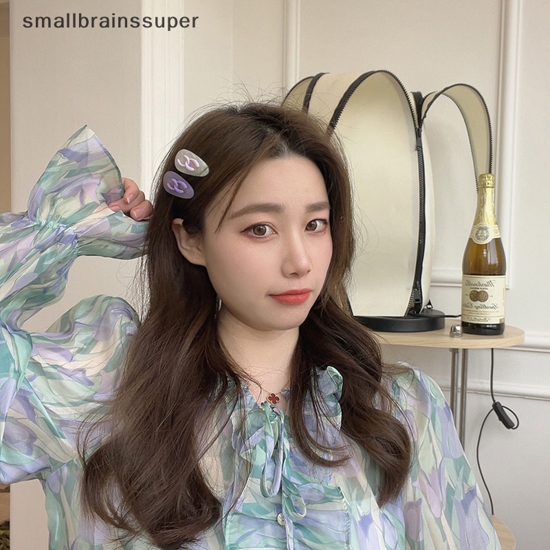 Kẹp Tóc Màu Tím Họa Tiết Trái Tim / Gấu Hoạt Hình Xinh Xắn Cho Nữ SBS