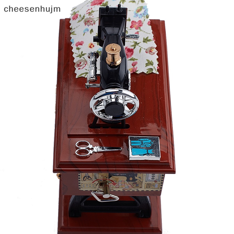 Hộp Nhạc Hình Máy May Phong Cách Retro Trang Trí Nhà Cửa
