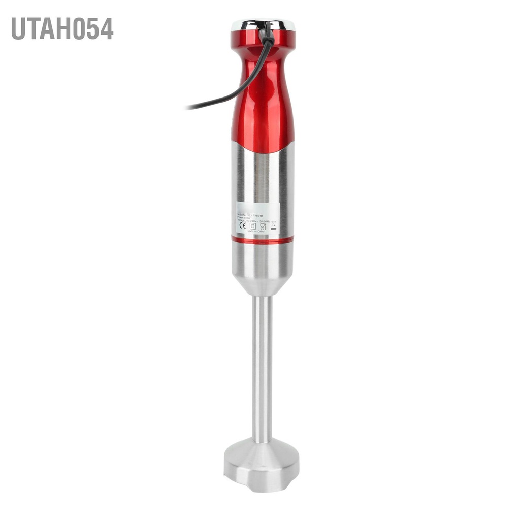 Utah054 Máy Xay Sinh Tố Cầm Tay Có Dây Điện Mini 800W Với Lưỡi Dao Bằng Thép Không Gỉ Cho Thức Ăn Bé Và Súp Phích Cắm Châu Âu 220V