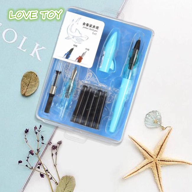 Bút Máy Hình Cá Mập Nkodok Ngòi 0.38 / 0.5mm