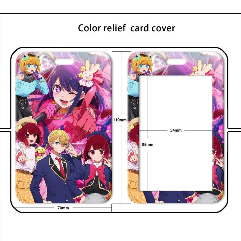 Dây Đeo Cổ Đựng Thẻ Tín Dụng In Hoạt Hình Oshi no Ko MHoshino Ai Mem Cho Hoshino Aquamarine Kurokawa Akane