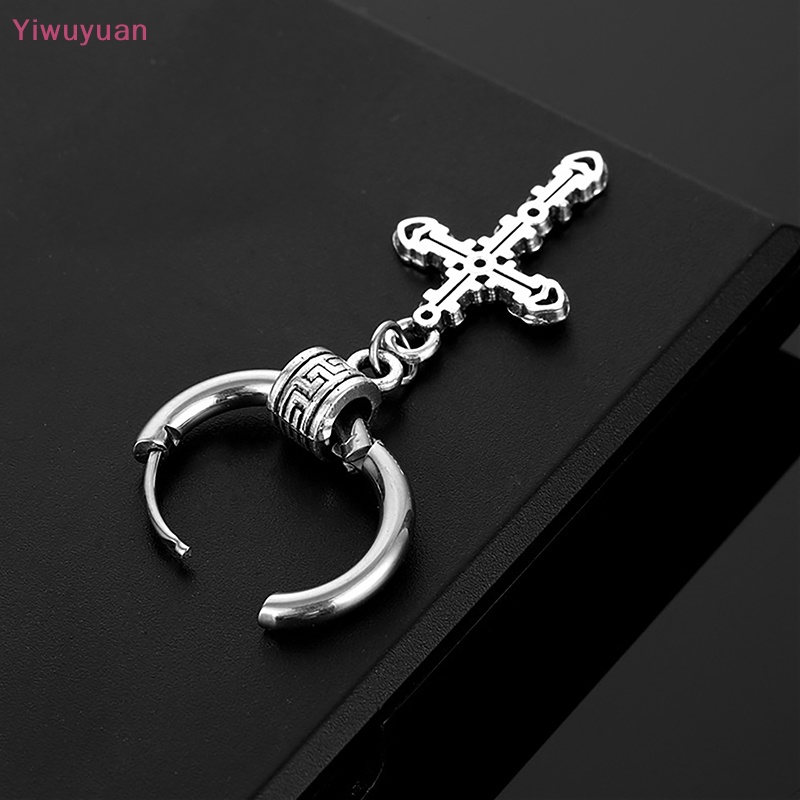 1 Khuyên Tai Tròn Bằng Thép Không Gỉ Thời Trang Mới