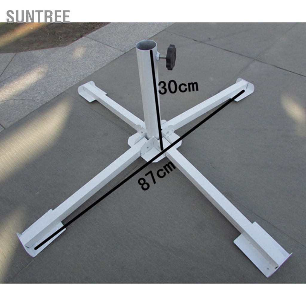 SUNTREE Di động có thể gập lại Bãi biển Ô đứng Sân hiên ngoài trời Tấm che nắng Cơ sở dù