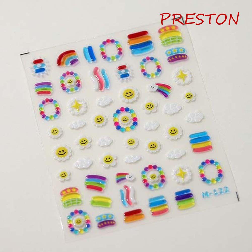 Miếng Dán Trang Trí Móng Tay Họa Tiết Hoạt Hình Trái Tim / Thỏ / Mặt Cười Dễ Thương Cho Bé Gái