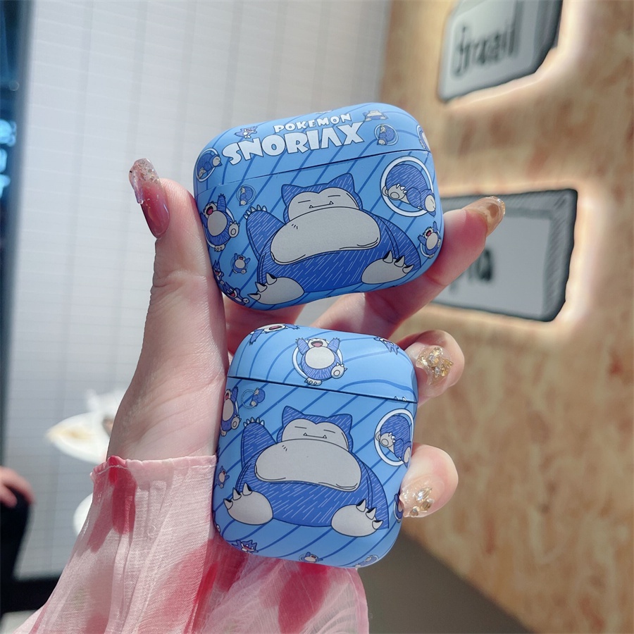 Vỏ Bảo Vệ Hộp Sạc Tai Nghe AirPods Pro2 AirPods Pro AirPods 3 gen3 AirPods 2 Bằng Silicon Hình Pokemon Snorlax & Psyduck & Squirtle Ốp