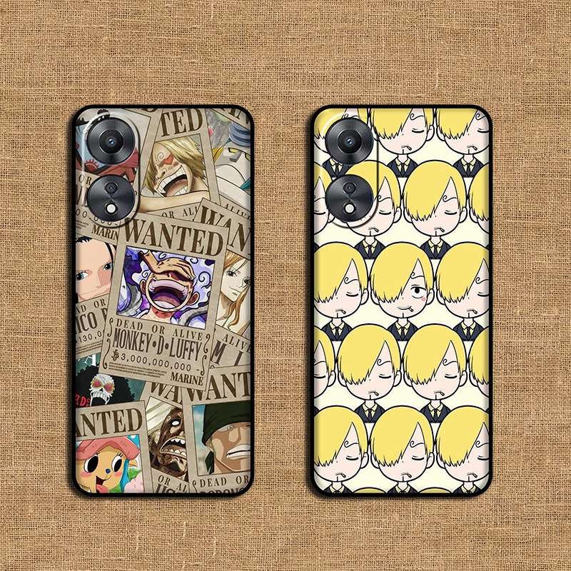 Ốp Điện Thoại silicone Mềm Họa Tiết one piece Cho OPPO A78 A58X A58