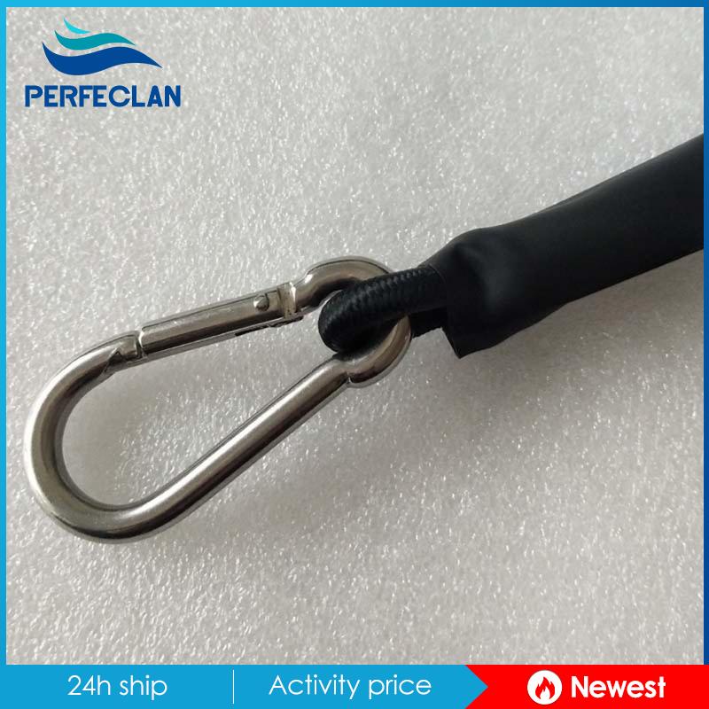 Dây Bungee Đàn Hồi Màu Đen 16 &quot;Có Móc Treo Đa Ứng Dụng